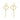 Push Back Stud Earring - Brass - 316 stainless steel stud - 18K Real Gold Plating - 6.9gr - MJ101416 - MinjuanRong
