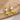 Huggie Hoop Wire Earring - Brass - Acrylic - Alloy - 18k real gold plated - 10.4gr - MJ105003 - MinjuanRong