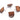 Push Back Stud Earring - Walnut Wood - 316 Surgical Stainless Steel - Brown - 3.3gr - MJ200727 - MinjuanRong
