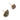 Push Back Stud Earring - Natural Stone - Ruby zoisite - 316 Surgical Stainless steel - Gold Tone - Plated stone - 5.2gr - MJ104257 - MinjuanRong