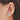 Push Back Stud Earring - Natural Stone - Aquamarine - 316 stainless steel stud - Gold Tone Plated stone - 1.9gr - MJ104237 - MinjuanRong