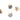 Push Back Stud Earring - Brass - Quartz Crystal - Gold Tone Plated Brass - 5.34gr - MJ201003 - MinjuanRong