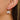 Huggie Hoop Wire Earring - Brass - Cubic Zircon - 18K Real White Gold Plating - 5gr - MJ103648 - MinjuanRong