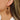 Wire Hook Earring - Raw Brass - Bodhi - Mahogany Wood - 6.6gr - MJ102372 - MinjuanRong