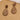 Push Back Stud Earring - Wooden - Brass316 stainless steel stud - brown18K Real Gold Plating - 4.5gr - MJ103538 - MinjuanRong