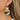 Wire Hook Earring - Walnut Wood - Resin - Brass - 18k Real Gold Plating - 11.9gr - MJ202186 - MinjuanRong