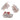 Hairpin - Acrylic - Iron - White - pink - 24.8gr - MJ104264 - MinjuanRong