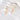 Push Back Stud Earring - Brass - Crystal - 18K Real Gold Plating - 3.2gr - MJ103705 - MinjuanRong
