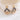 Push Back Stud Earring - Walnut Wood - Resin - 9.8gr - MJ202183 - MinjuanRong