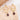 Push Back Stud Earring - Brass - Glass - 316 Stainless Steel Stud - 18K Real Gold Plating - 4.6gr - MJ102469 - MinjuanRong
