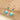 Huggie Hoop Wire Earring - Brass - Turquoise Apatite - 18K Real Gold Plating - 7.4gr - MJ102359 - MinjuanRong