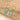 Huggie Hoop Wire Earring - Brass - RUSSIA AMAZONITE - Stainless Steel Stud - 18K Real Gold Plating - 9gr - MJ103837 - MinjuanRong