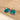 Huggie Hoop Wire Earring - Brass - Apatite - 18K Real Gold Plating - 9.3gr - MJ103585 - MinjuanRong