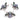 Brooch - Alloy - Iron - Crystal - Silver Tone Plating - 14gr - MJ104194 - MinjuanRong