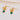 Push Back Stud Earring - Brass - Glass - 18K Real Gold Plating - 1.5gr - MJ102779 - MinjuanRong