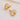 EnglishLock Earring - brass - 18k real gold plated brass - 5.7gr - MJ100680 - MinjuanRong