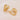 EnglishLock Earring - brass - 18k real gold plated brass - 5.7gr - MJ100680 - MinjuanRong