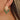 Push Back Stud Earring - Brass - Glass - 316 Stainless Steel Stud - 18K Real Gold Plating - 9.6gr - MJ102464 - MinjuanRong