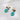 Wire Hook Earring - Brass - Zircon - Blue Apatite - Blue Moon stone - Blue Agate - Crystal Natural Stone - 18K Real Gold Plated - 12.5gr - MJ105042 - MinjuanRong
