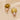 Push Back Stud Earring - Brass - Pearl - 316 Stainless Steel Stud - 18k real gold plated - 8.4gr - MJ102513 - MinjuanRong