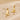 Push Back Stud Earring - Brass - Cubic Zircon - 18k real gold plating - 3.4gr - MJ103608 - MinjuanRong