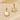Push Back Stud Earring - Brass - Cubic Zircon - 316 Stainless Steel Stud - 18K Real Gold Plating - 4.5gr - MJ102492 - MinjuanRong