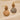 Push Back Stud Earring - Brass - Natural Wooden - Hemu Wood - 316 Stainless Steel Stud - 18K Real Gold Plating - 10.2gr - MJ102367 - MinjuanRong