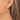 Huggie Hoop Wire Earring - Brass - Cubic Zircon Glass - 18K Real Gold Plating - 3.7gr - MJ102485 - MinjuanRong