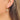 Huggie Hoop Wire Earring - Brass - Cubic Zircon - 18K Real Gold Plating - 2.8gr - MJ103621 - MinjuanRong