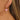 Huggie Hoop Wire Earring - Brass - Handmade Glass - Sialic Gel Rubber - 18K Real Gold Plating - 8.1gr - MJ900292 - MinjuanRong