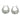 Hinged Back Earring - Brass - 316 Stainless Steel Stud - 18K Real White Gold Plating - 9.8gr - MJ102826 - MinjuanRong