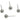 Push Back Stud Earring - Brass - Brass Stud - 18k real white gold plating - 0.8gr - MJ102906 - MinjuanRong