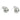 Push Back Stud Earring - Brass - 925 Silver Stud - 18k real white gold plating - 9.4gr - MJ102918 - MinjuanRong