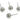 Push Back Stud Earring - Brass - 316 Stainless Steel Stud - 18k real white gold plating - 1.6gr - MJ102910 - MinjuanRong