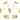 Push Back Stud Earring - Brass - Imitation Silver Stud - Sea Shell - Cubic Zircon - 18K Real Gold Plating - 2gr - MJ102878 - MinjuanRong