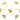 Push Back Stud Earring - Brass - Imitation Silver Stud - Cubic Zircon - 18K Real Gold Plating - 1.2gr - MJ102879 - MinjuanRong