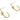 Push Back Stud Earring - Brass - Brass Stud - 18K Real Gold Plated Brass - 5.5gr - MJ200371 - MinjuanRong