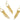 Wire Hook Earring - Brass - Silver Stud - Cubic Zircon - 18k Real Gold Plating - 11.9gr. - MJ101155 - MinjuanRong