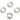 Huggie Hoop Wire Earring - Brass - Cubic Zircon - 18K Real White Gold Plating - 2.9gr - MJ104025 - MinjuanRong