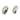 Push Back Stud Earring - Brass - 316 Stainless Steel Stud - 18K Real White Gold Plating - 5.2gr - MJ104049 - MinjuanRong