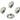Push Back Stud Earring - Brass - 316 Stainless Steel Stud - 18K Real White Gold Plating - 5.2gr - MJ104049 - MinjuanRong