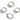 Huggie Hoop Wire Earring - Brass - Cubic Zircon - 18K Real White Gold Plating - 2.1gr - MJ104023 - MinjuanRong