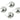 Push Back Stud Earring - Brass - 925 silver stud - 18k real white gold plating - 7.7gr - MJ102885 - MinjuanRong