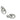 Push Back Stud Earring - Brass - 925 Silver Stud - 18K Real White Gold Plating - 12.4gr - MJ103003 - MinjuanRong