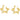 Push Back Stud Earring - Brass - Imitation Silver Stud - 18K Real Gold Plating - 13.7gr - MJ103087 - MinjuanRong