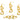 Push Back Stud Earring - Brass - 925 Silver Stud - 18K Real Gold Plating - 8gr - MJ103046 - MinjuanRong