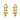 Push Back Stud Earring - Brass - Imitation Silver Stud - 18K Real Gold Plating - 7.9gr - MJ103063 - MinjuanRong