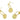 Push Back Stud Earring - Brass - 316 stainless steel stud - 18K Real Gold Plating - 6.1gr -MJ101327 - MinjuanRong