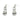 Push Back Stud Earring - Brass - 925 Silver Stud - 18K Real White Gold Plating - 9.9gr - MJ103006 - MinjuanRong