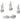Push Back Stud Earring - Brass - 925 Silver Stud - 18K Real White Gold Plating - 9.9gr - MJ103006 - MinjuanRong